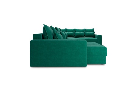 Диван п-образный тик-так Омега изумрудный